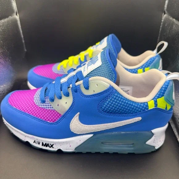 Size 5.5 - Undefeated x Nike Air Max 90 Pacific Blue, CQ2289-400, Clean, No Box - Picture 2 of 10